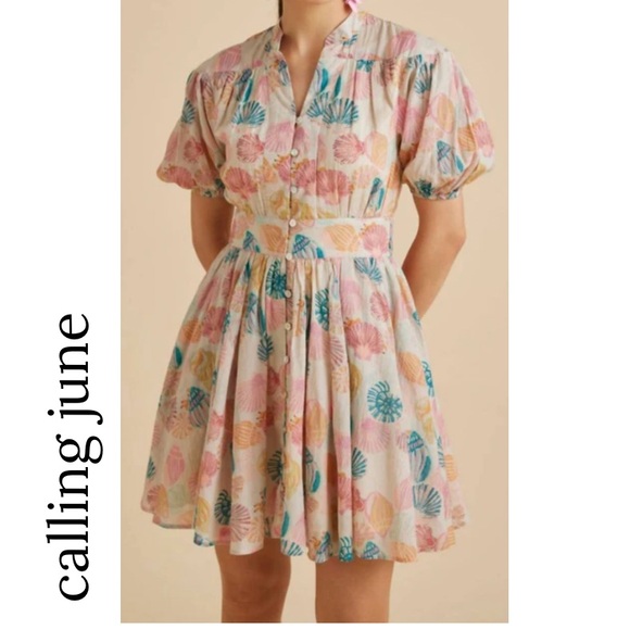 calling june Dresses & Skirts - Calling June Pearl Mini Dress size M - NEW - cottagecore - coastal cowgirl